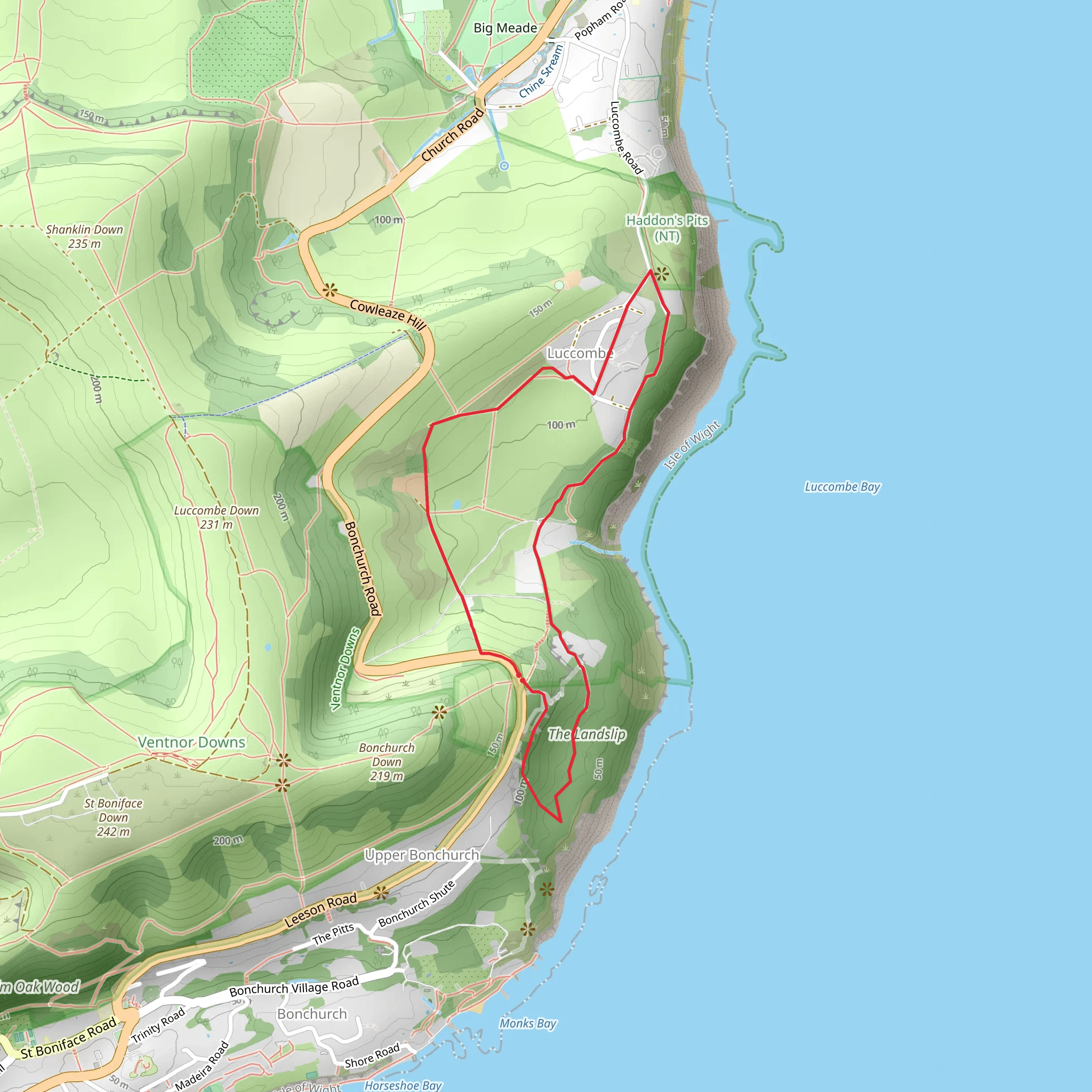 Devils Chimney Loop mobile static map