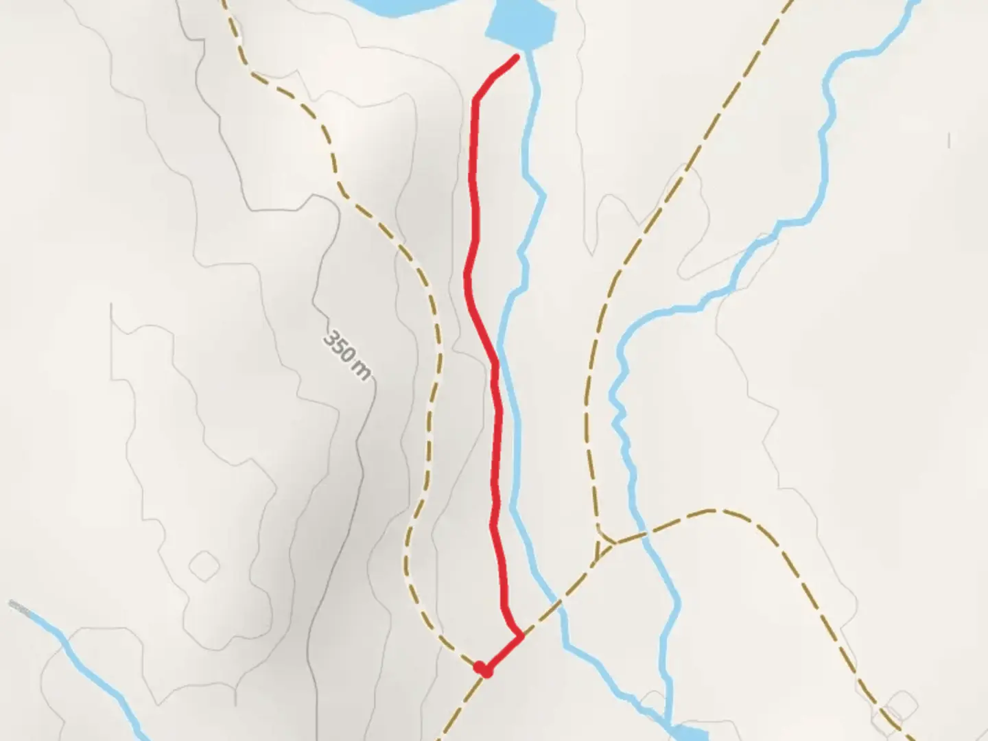 An image depicting the trail Little Spencer Pond Outlet Trail and its surrounding area.