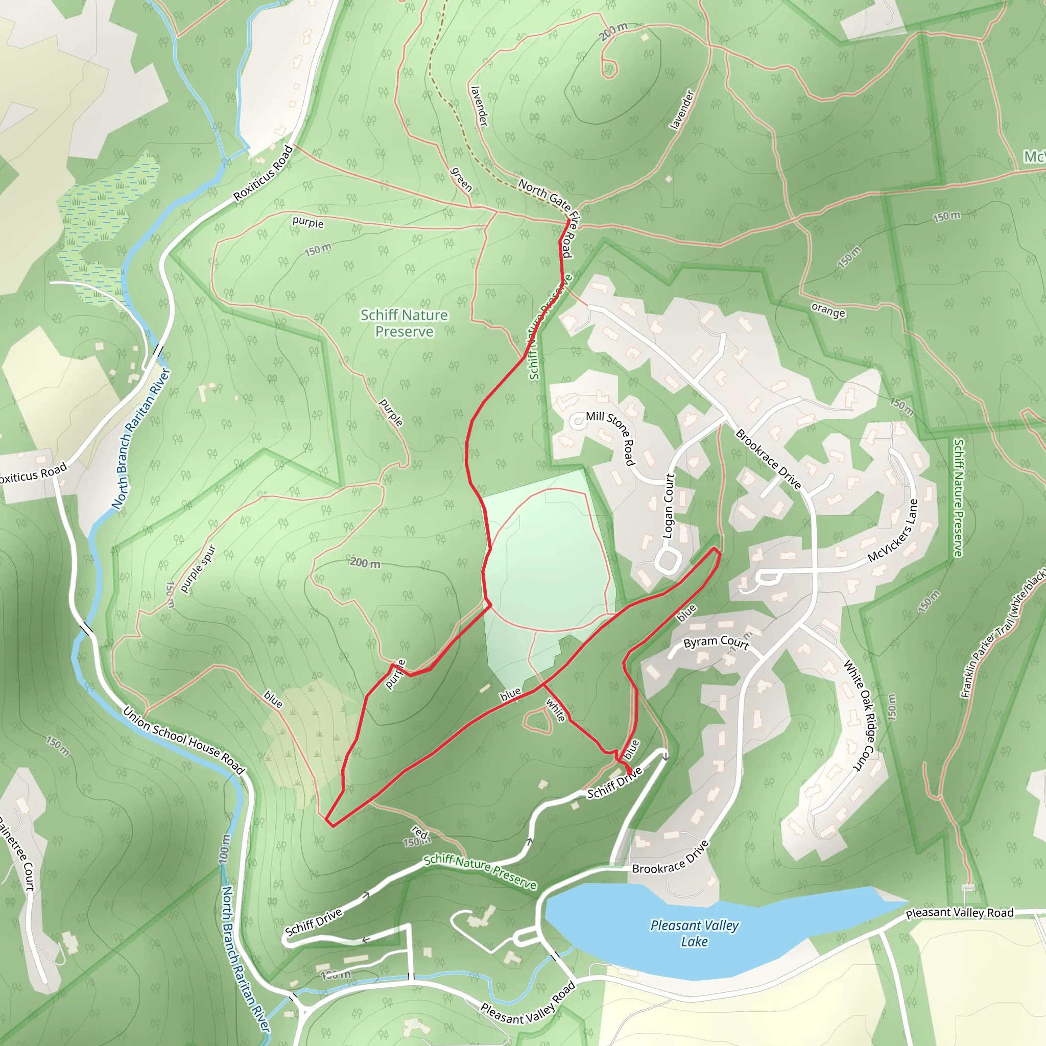 Blue and White Loop mobile static map