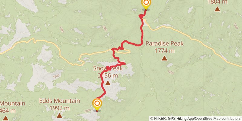 Ultra Pedestrian North Loop stage 229 Map