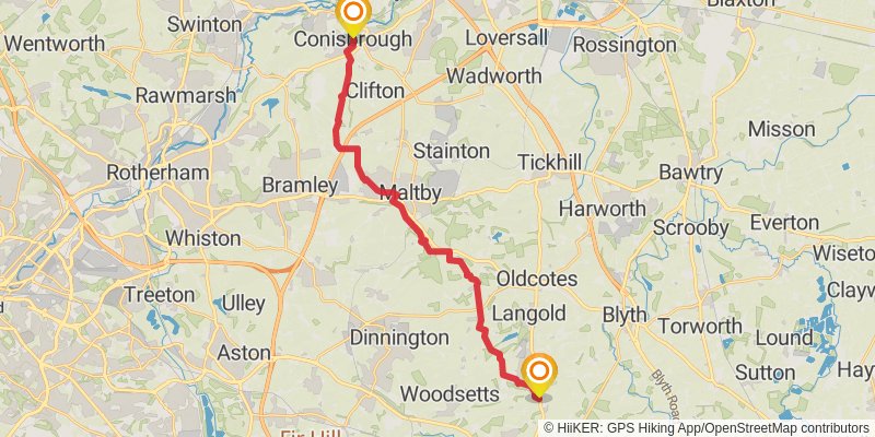 St Bernard's Way stage 10 Map