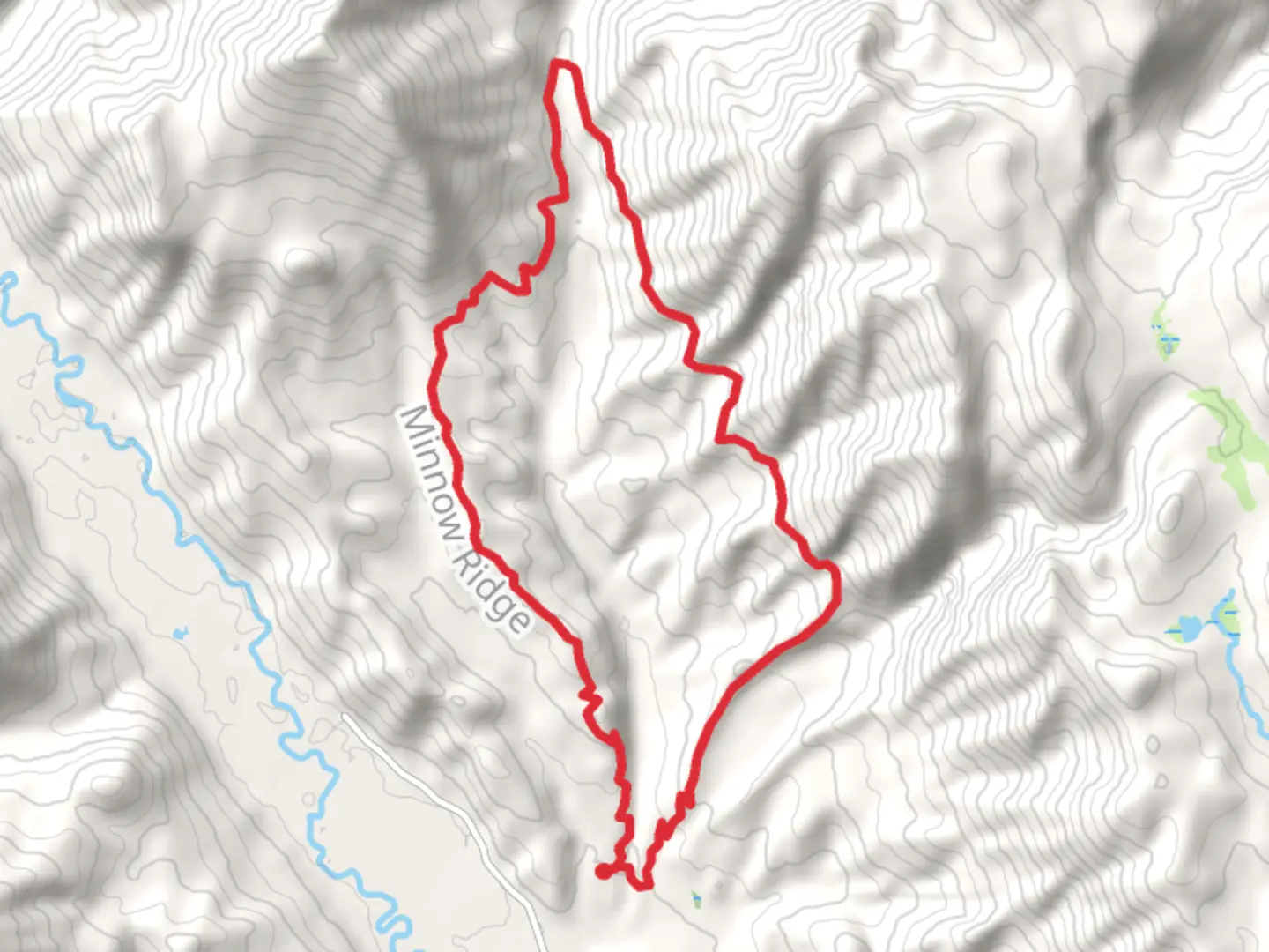 An image depicting the trail Chikamin Creek Loop Trail and its surrounding area.