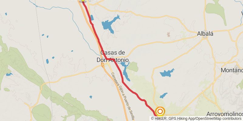 Via de la Plata stage 14 Map