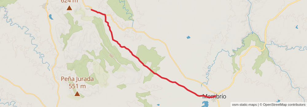 GR 113 Camino Natural del Tajo stage 47 Map