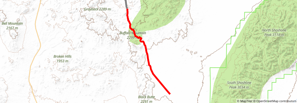 American Discovery Trail South Route stage 358 Map