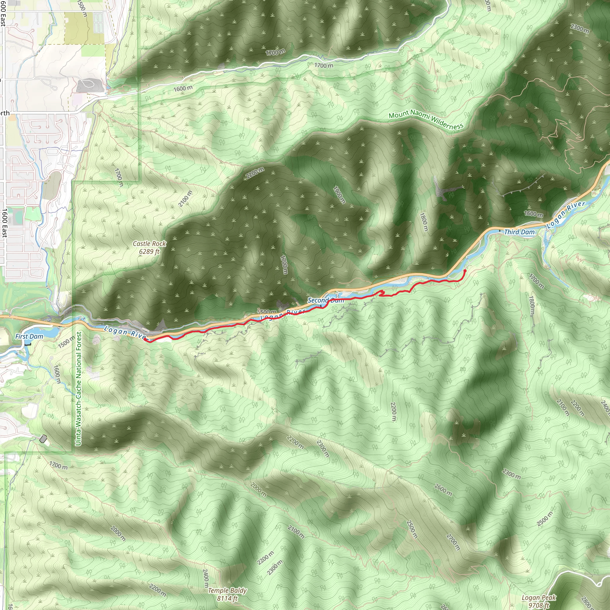 River Trail mobile static map