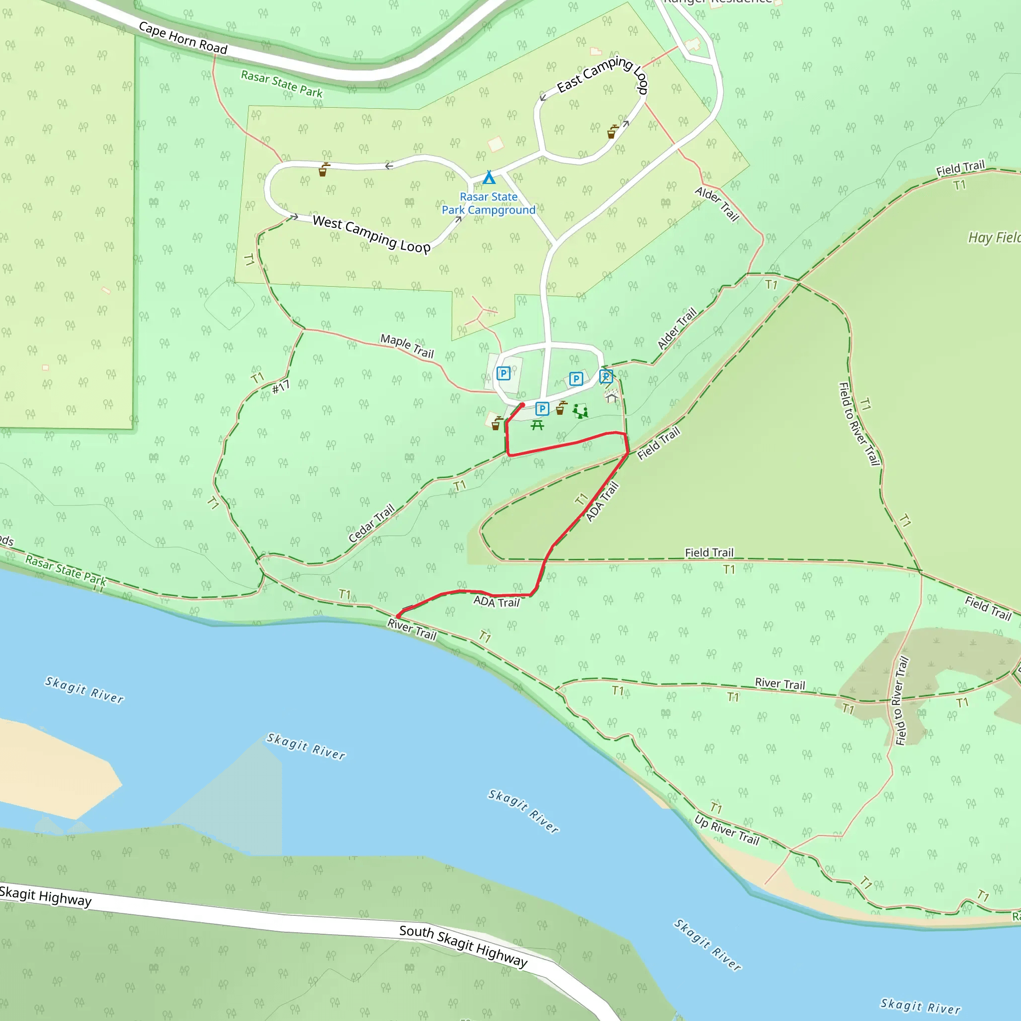 Cape Horn Road mobile static map
