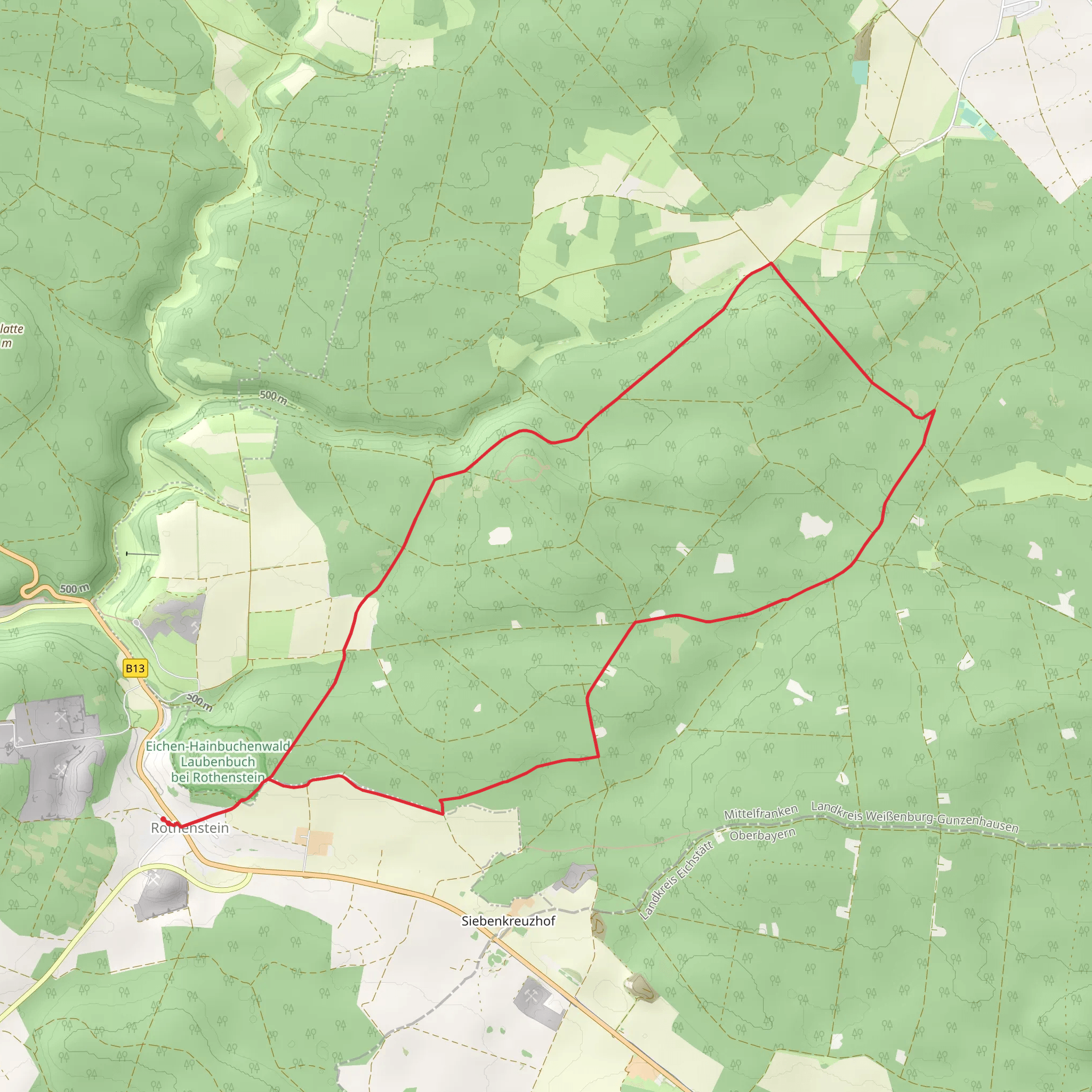 Erzweg Loop mobile static map