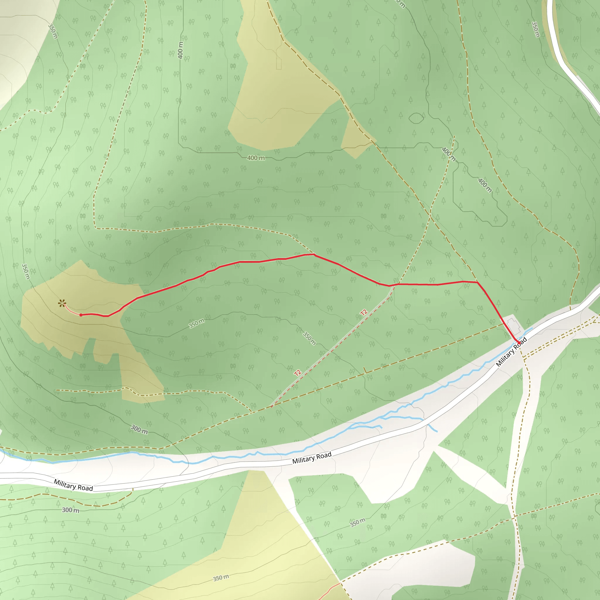 Shay Elliot Forest Car Park - Ballyboy Viewpoint Trail mobile static map