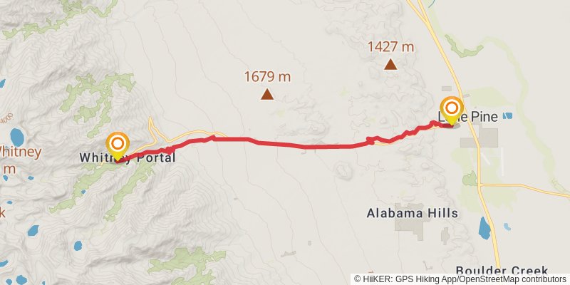 Lowest to Highest Route stage 12 Map