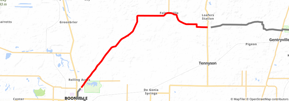 American Discovery Trail South Route stage 112 Map