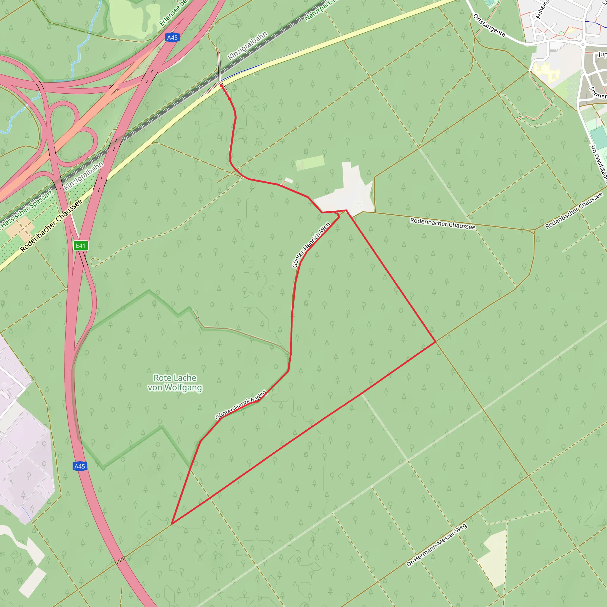 Gruener Ring and Zu alten Baeumen Loop mobile static map