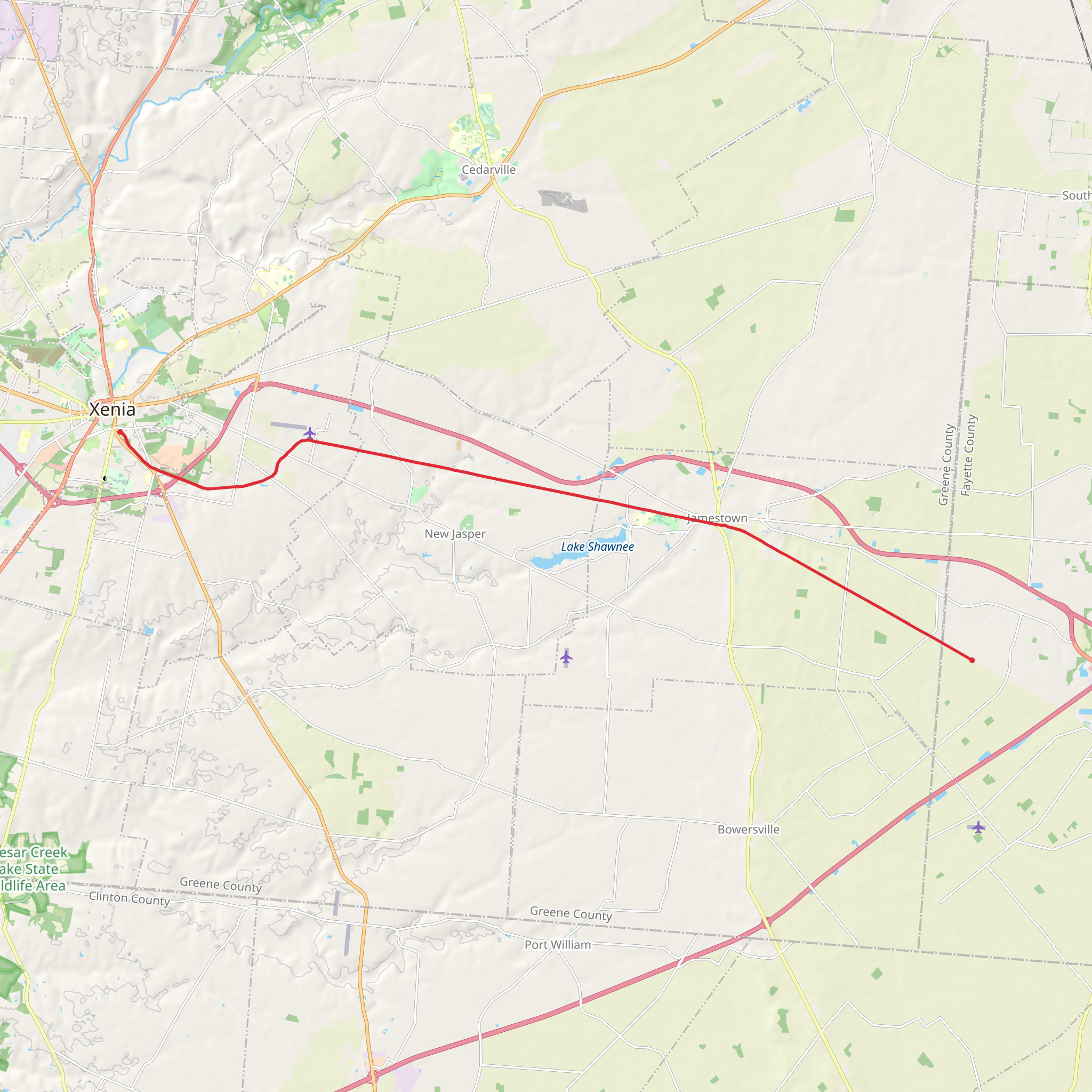 Jamestown Connector Way - Rosemoor mobile static map