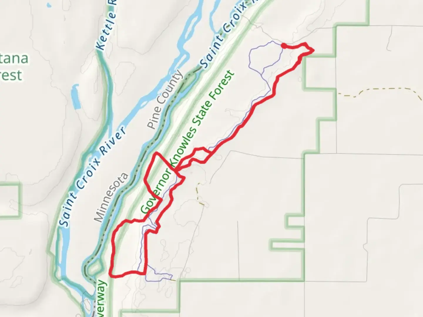 An image depicting the trail Saint Croix River Eastside Walk and its surrounding area.