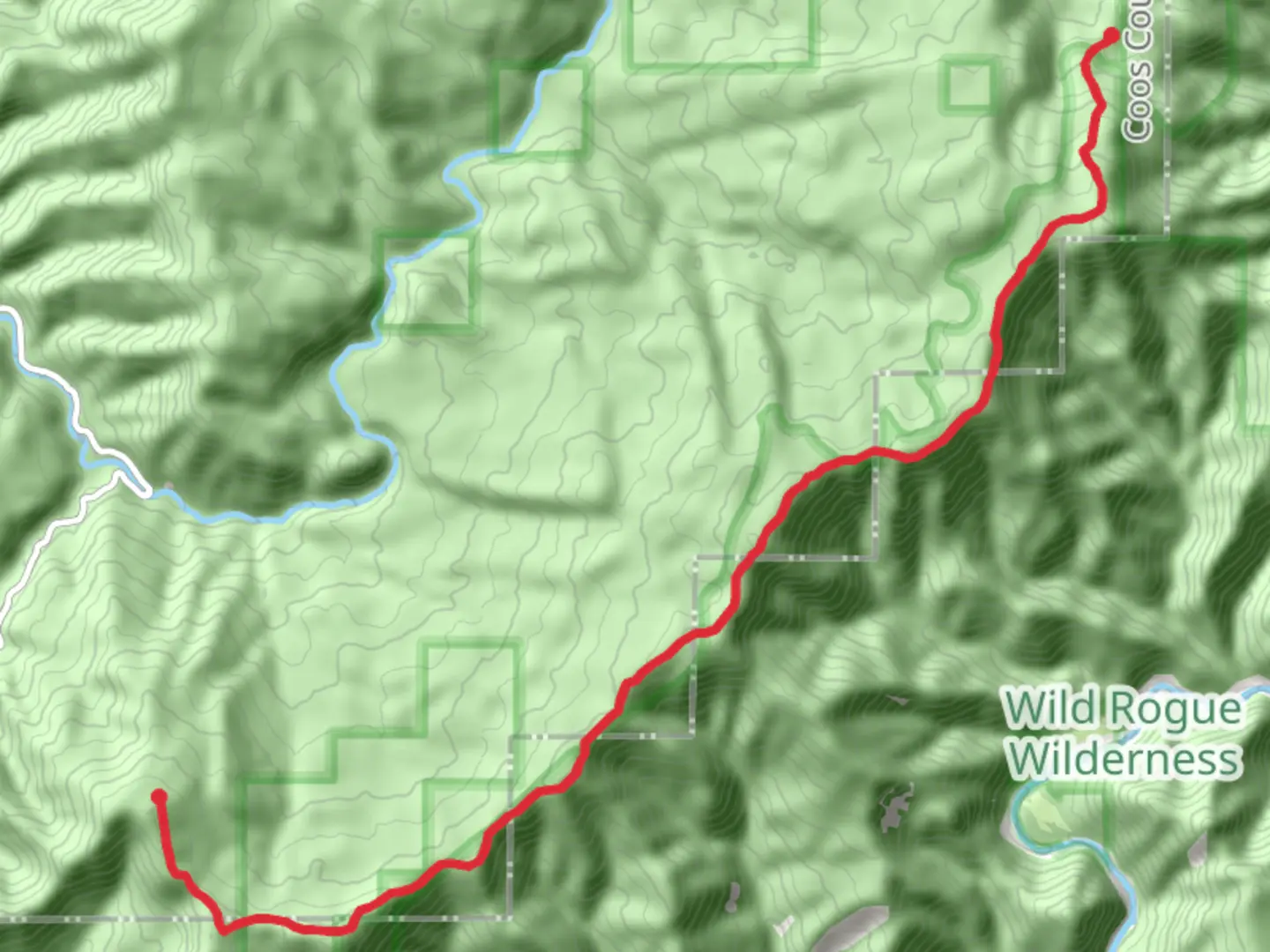 An image depicting the trail Panther Ridge Trail and its surrounding area.
