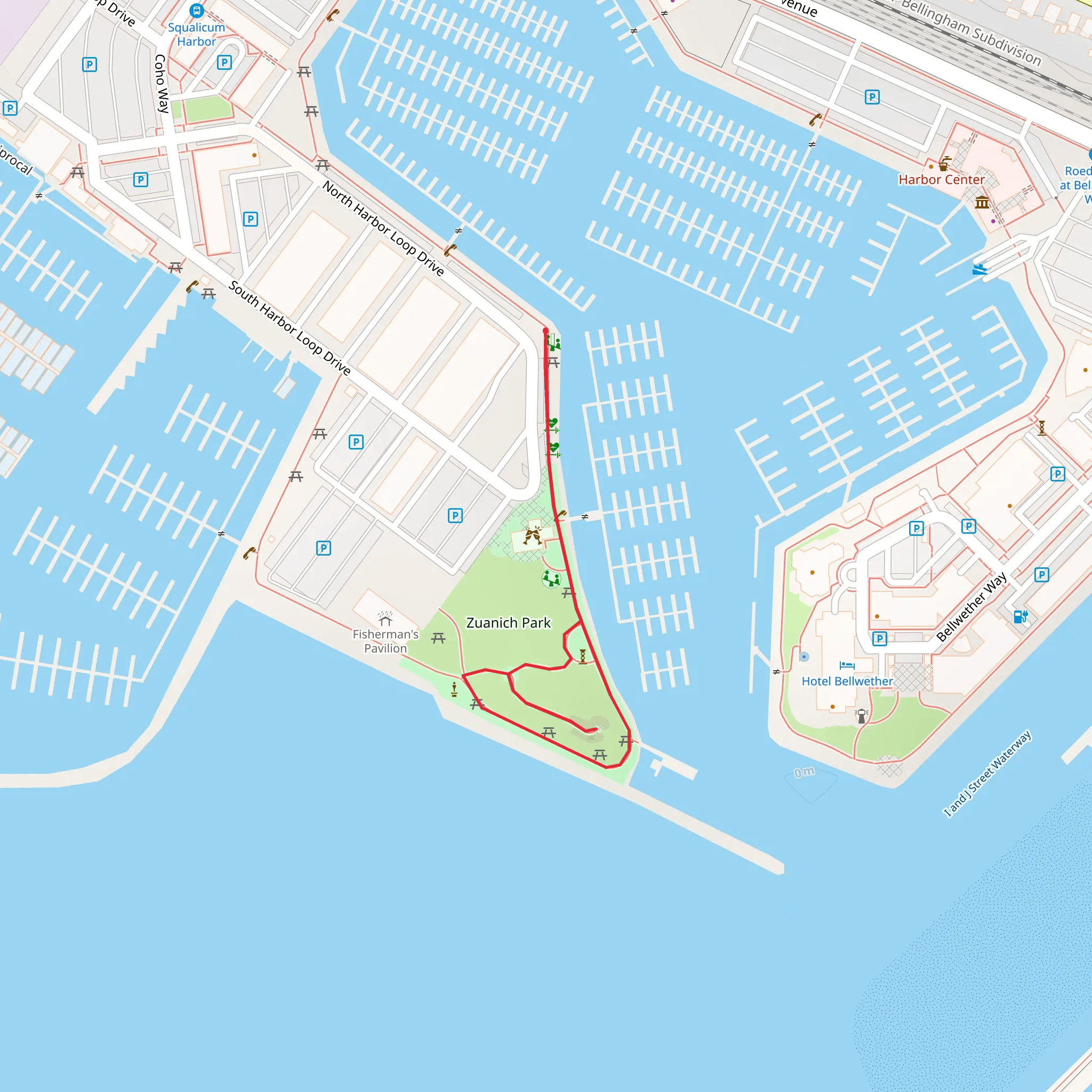 Zuanich Park Loop mobile static map
