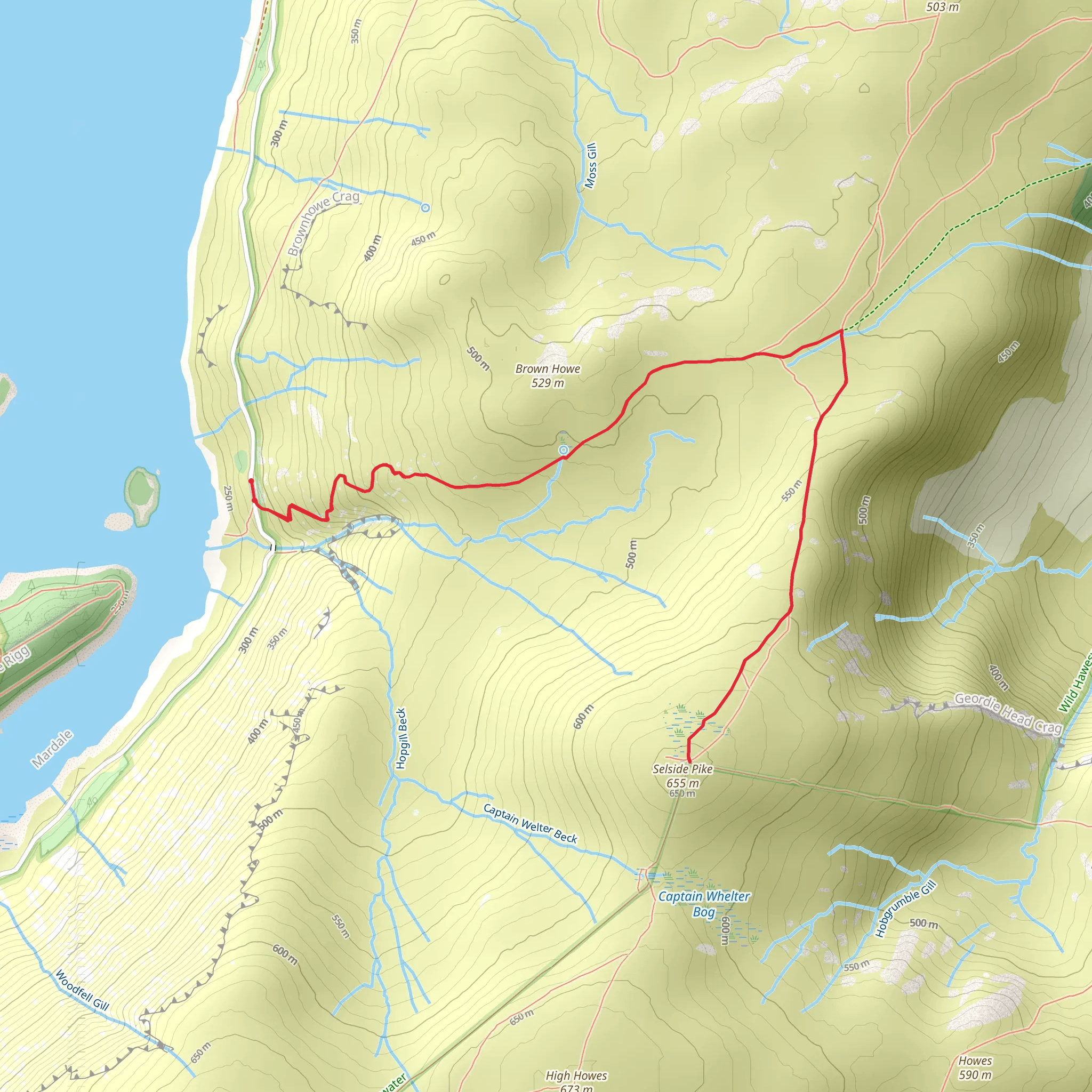 Selside Pike mobile static map