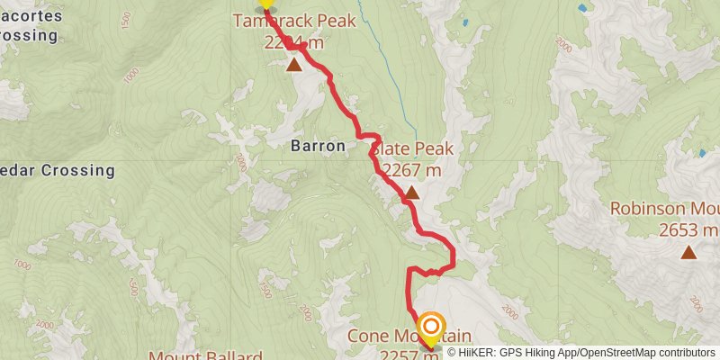 Pacific Crest Trail - Washington stage 48 Map