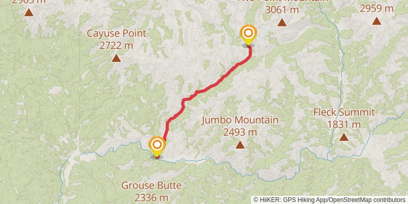 Ultra Pedestrian North Loop stage 66 Map