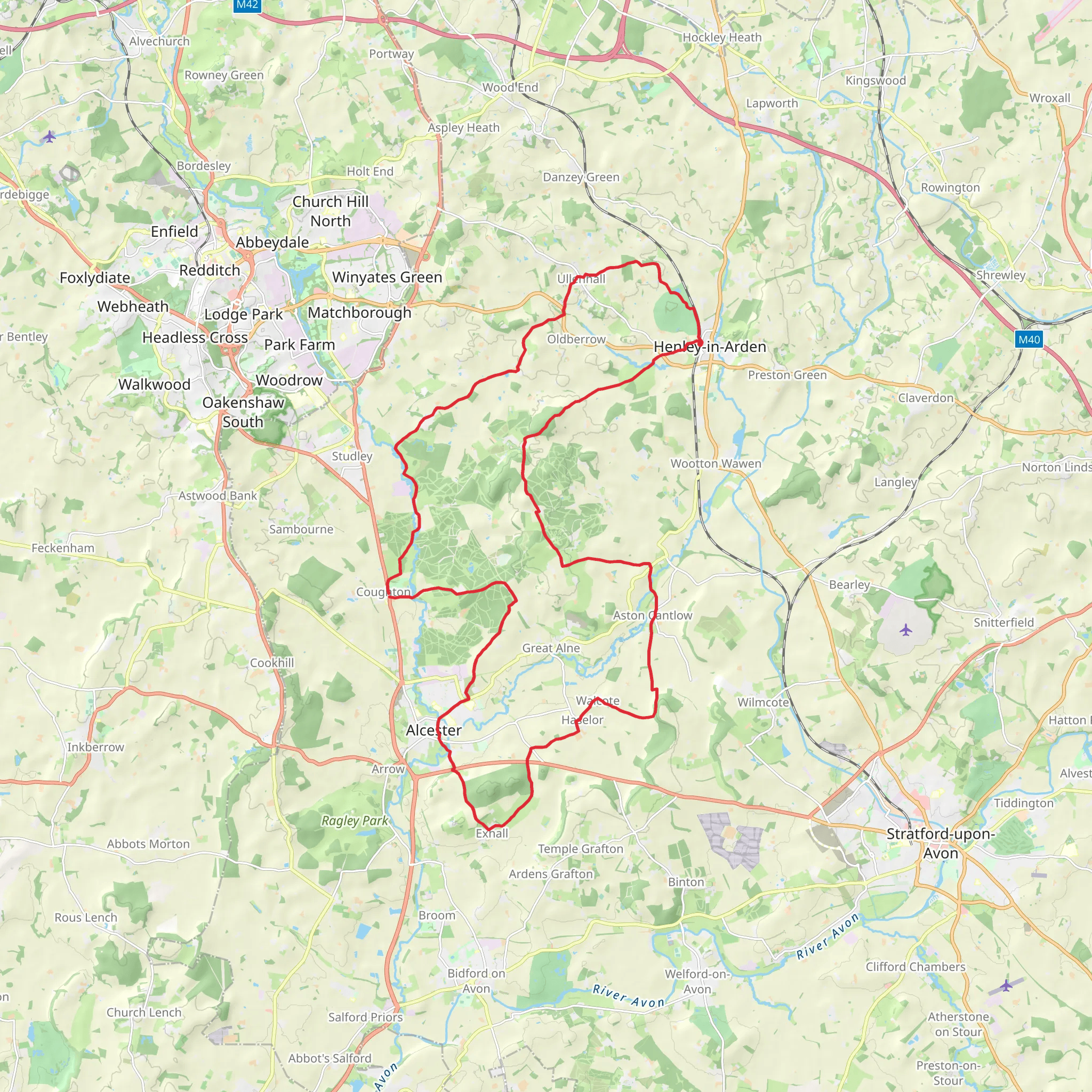 Arden Way mobile static map