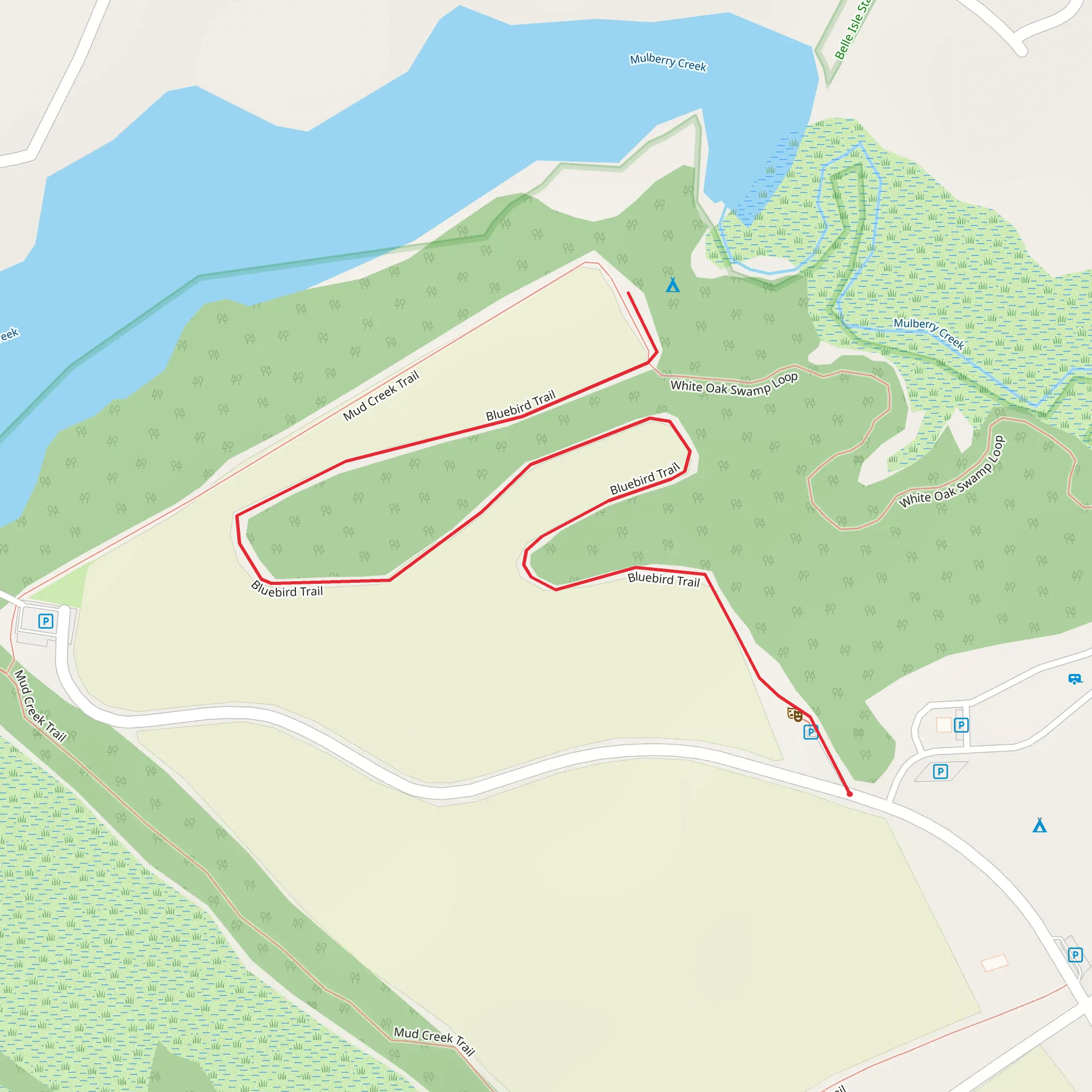 Bluebird Trail mobile static map