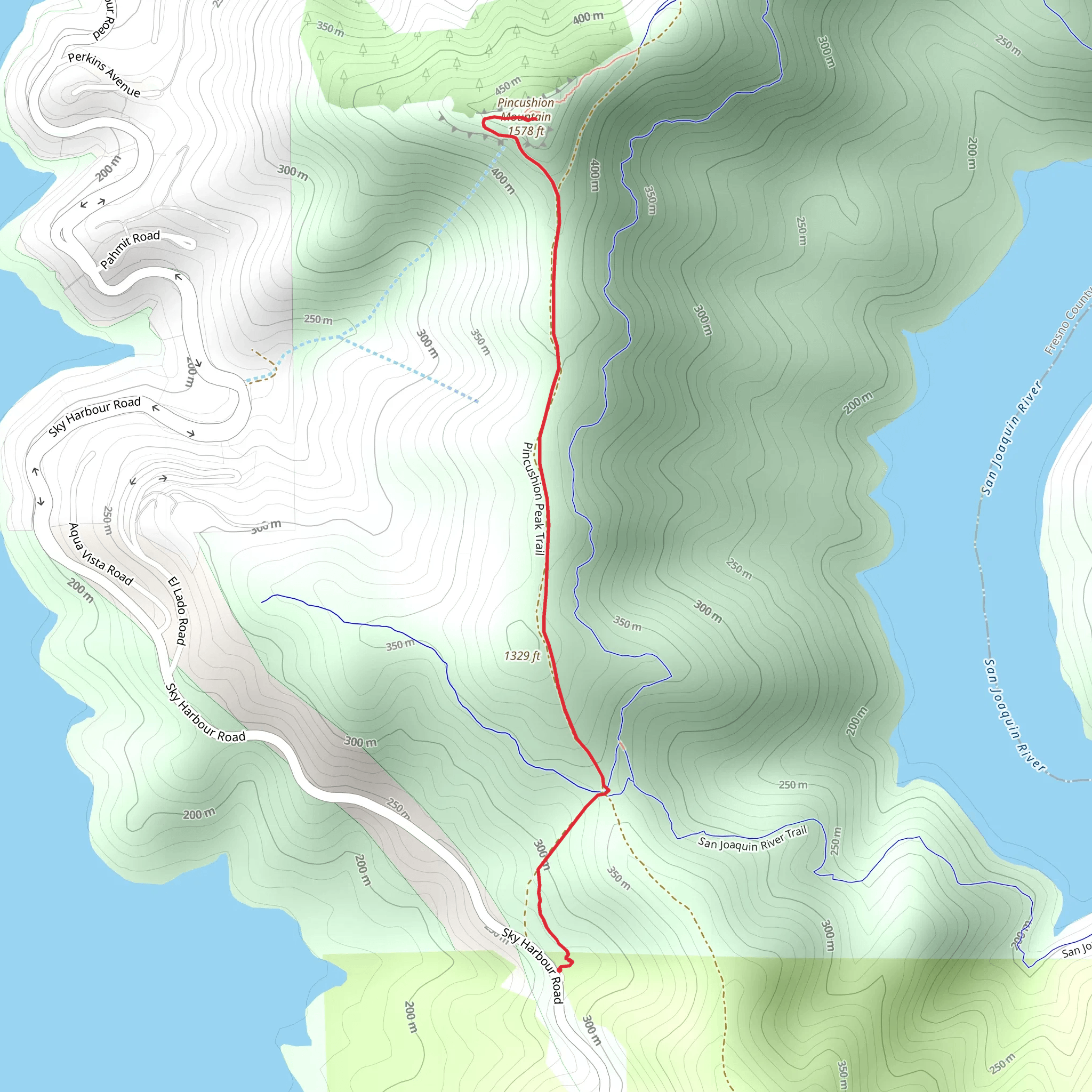 Pincushion Mountain via Pincushion Peak Trail mobile static map