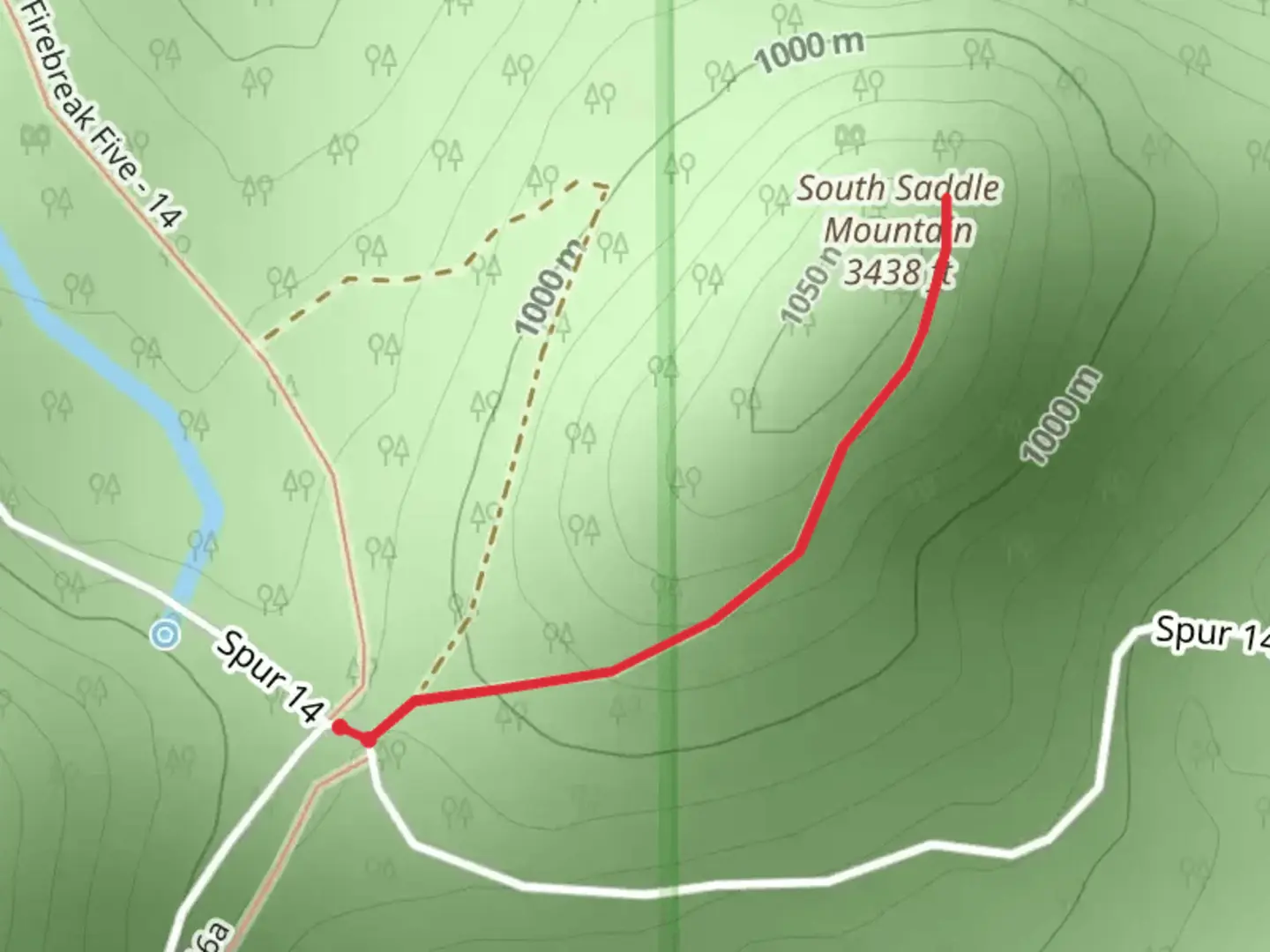 An image depicting the trail South Saddle Mountain and its surrounding area.