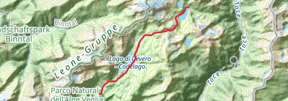Grande Traversata delle Alpi stage 2 Map