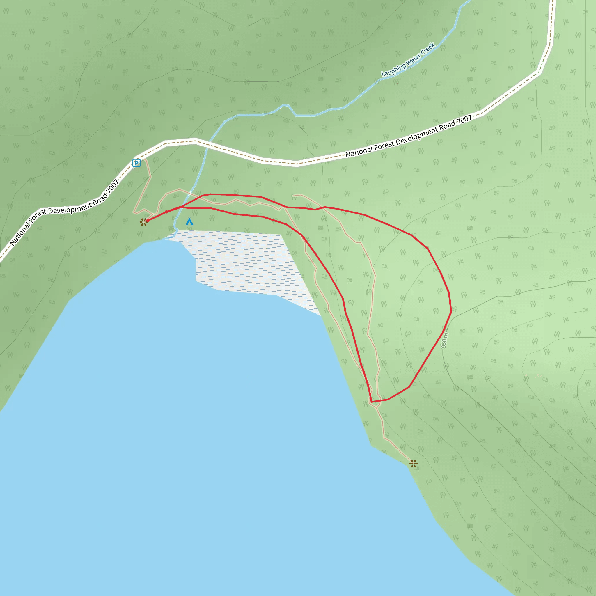 Murphy Lake Trail mobile static map