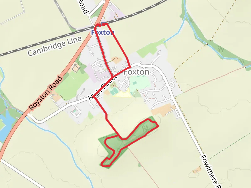 Foxton Wood and Chalk Hill Walk