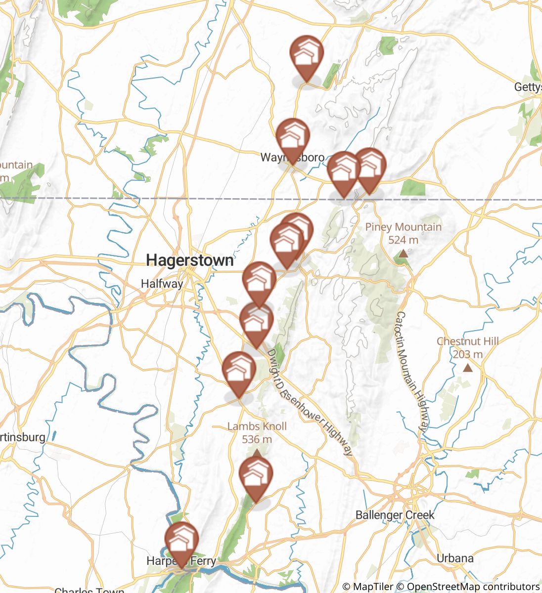 Caledonia State Park Trail Map Appalachian Trail Section Hike - Caledonia State Park To Harpers Ferry