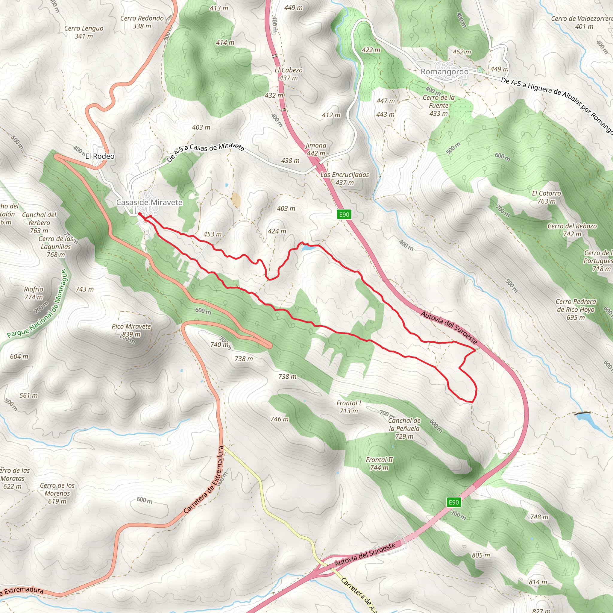 La Pinuela PR CC 64 mobile static map