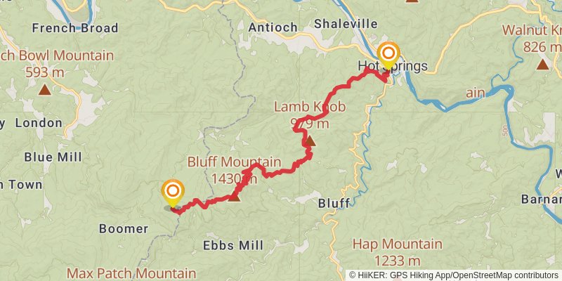 Appalachian Trail stage 30 Map