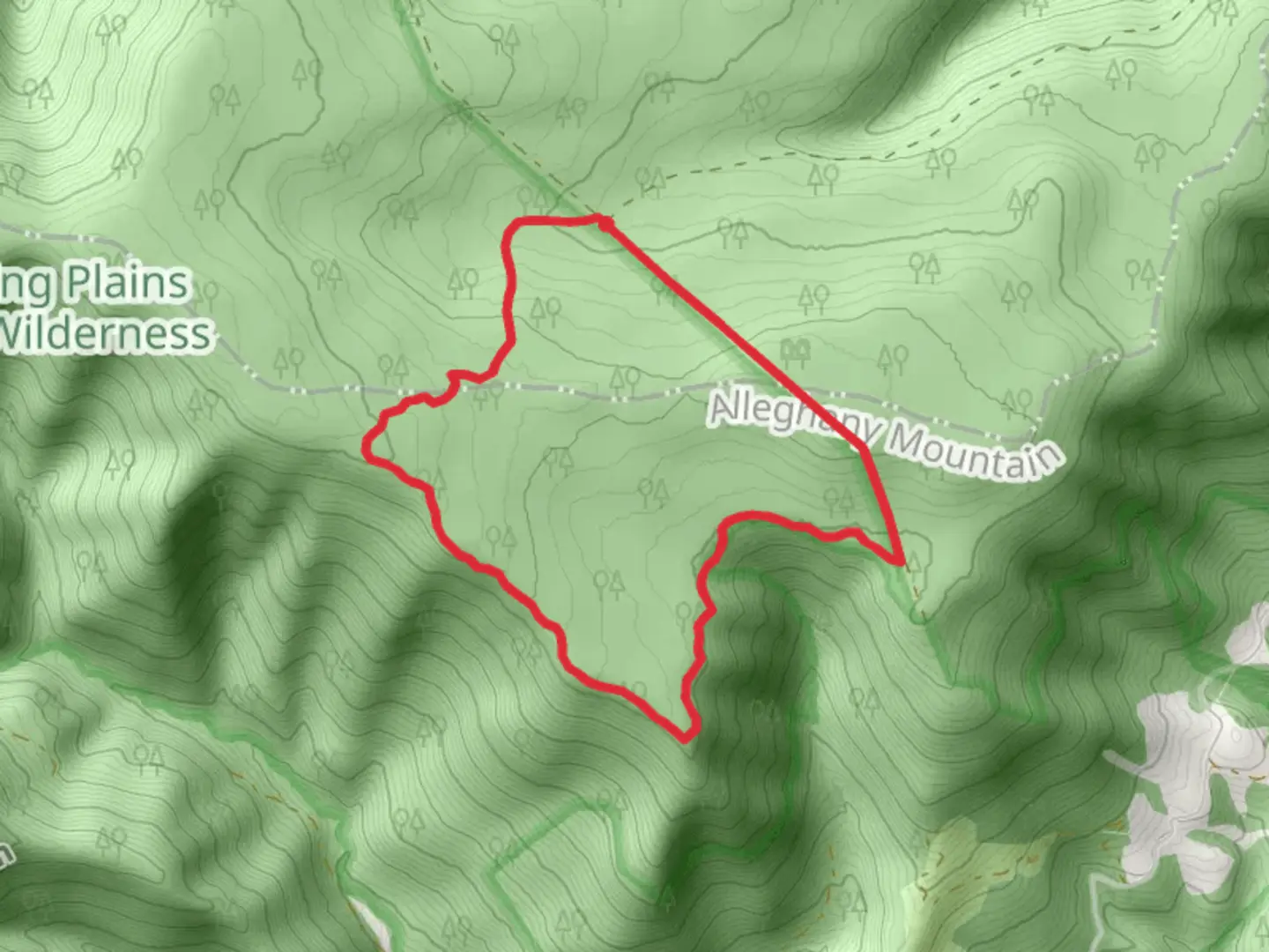 An image depicting the trail Roaring Plains and Canyon Rim Loop Trail and its surrounding area.