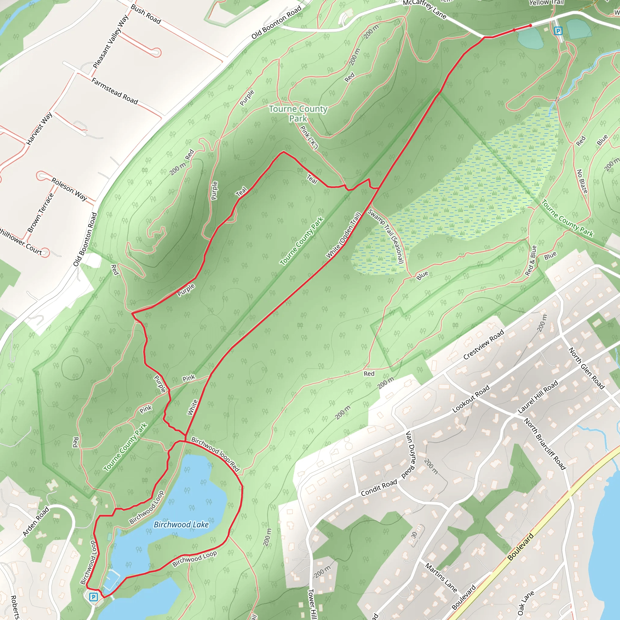 White Ogden and Purple Loop mobile static map