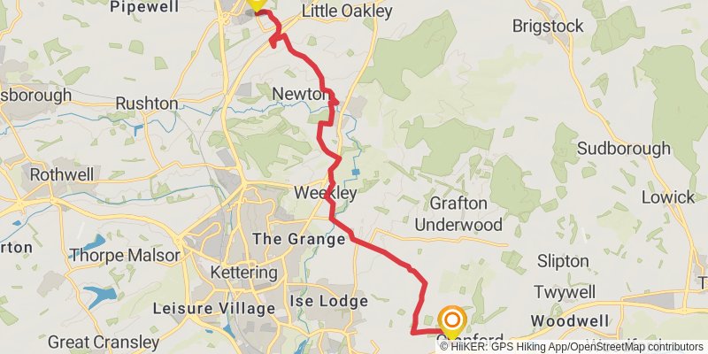 St Bernard's Way stage 20 Map