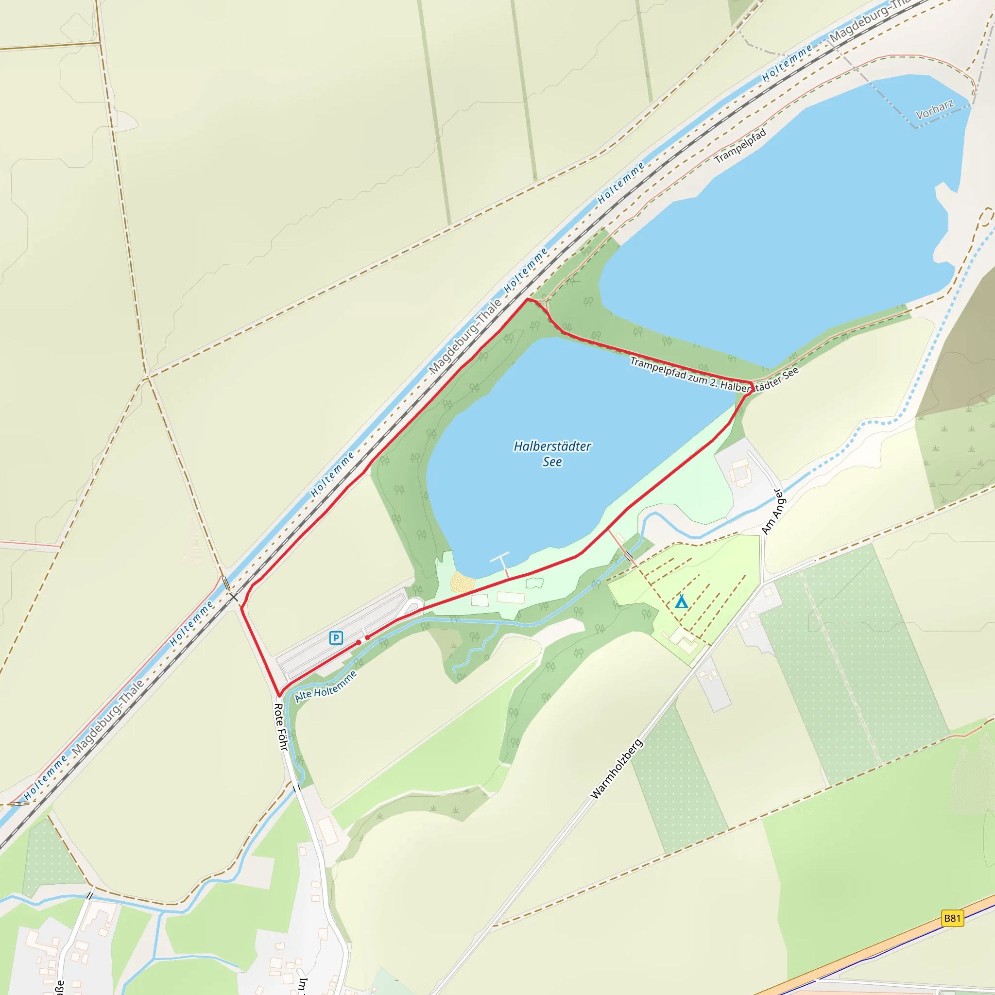 Halberstädter See Loop mobile static map