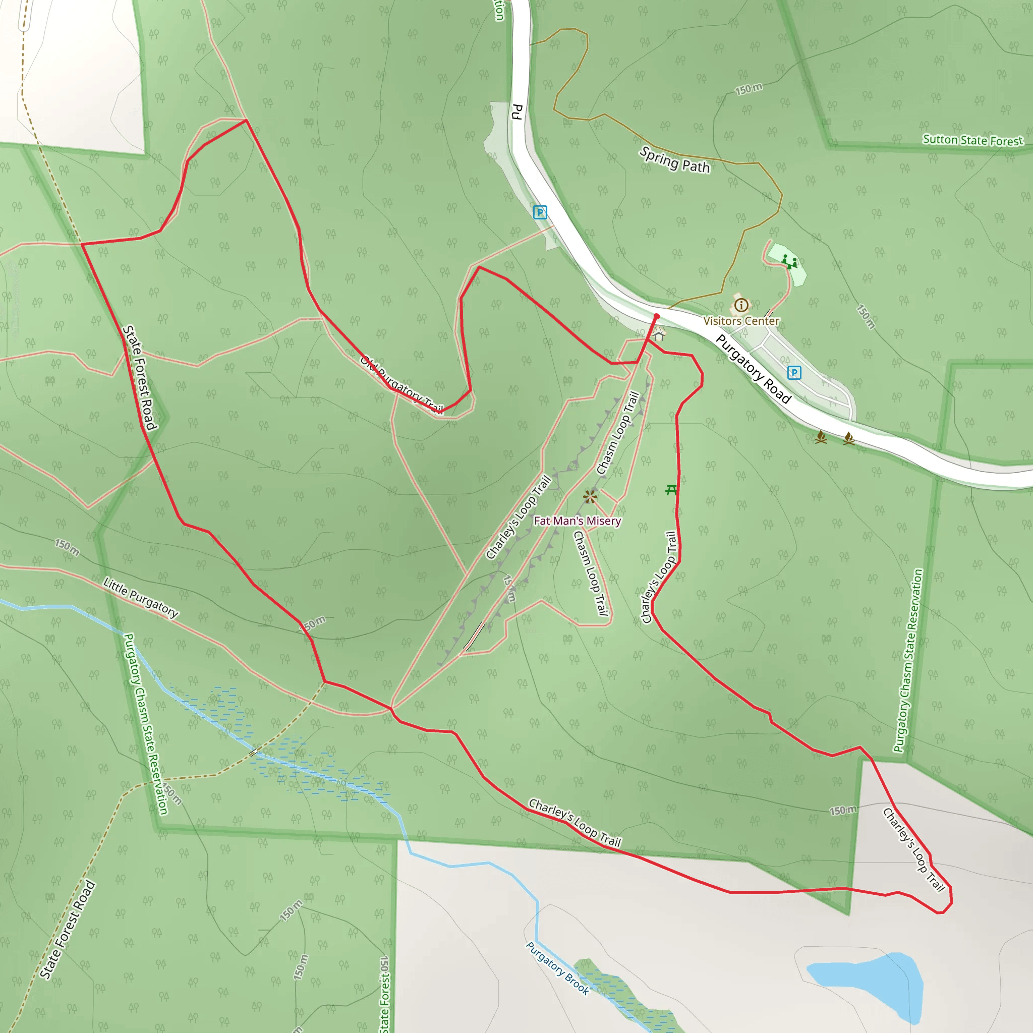 Charley's Loop Trail mobile static map