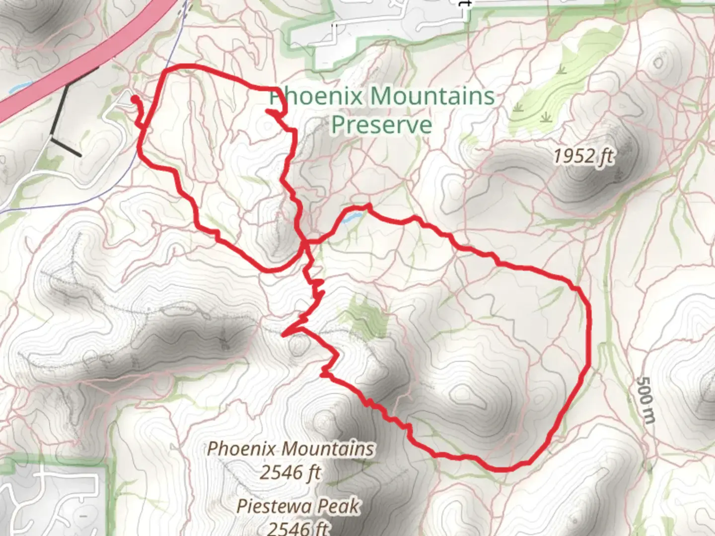 An image depicting the trail Charles M Christiansen, Nature and Dreamy Draw Nature Loop Trail and its surrounding area.