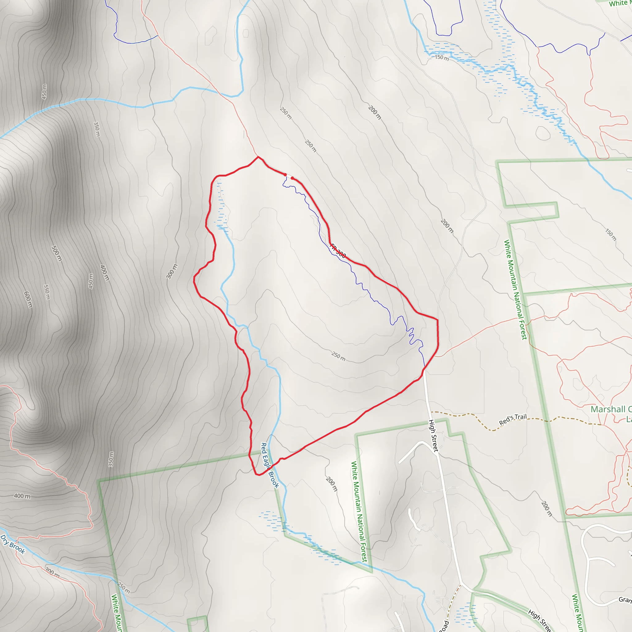 High School Loop Trail mobile static map