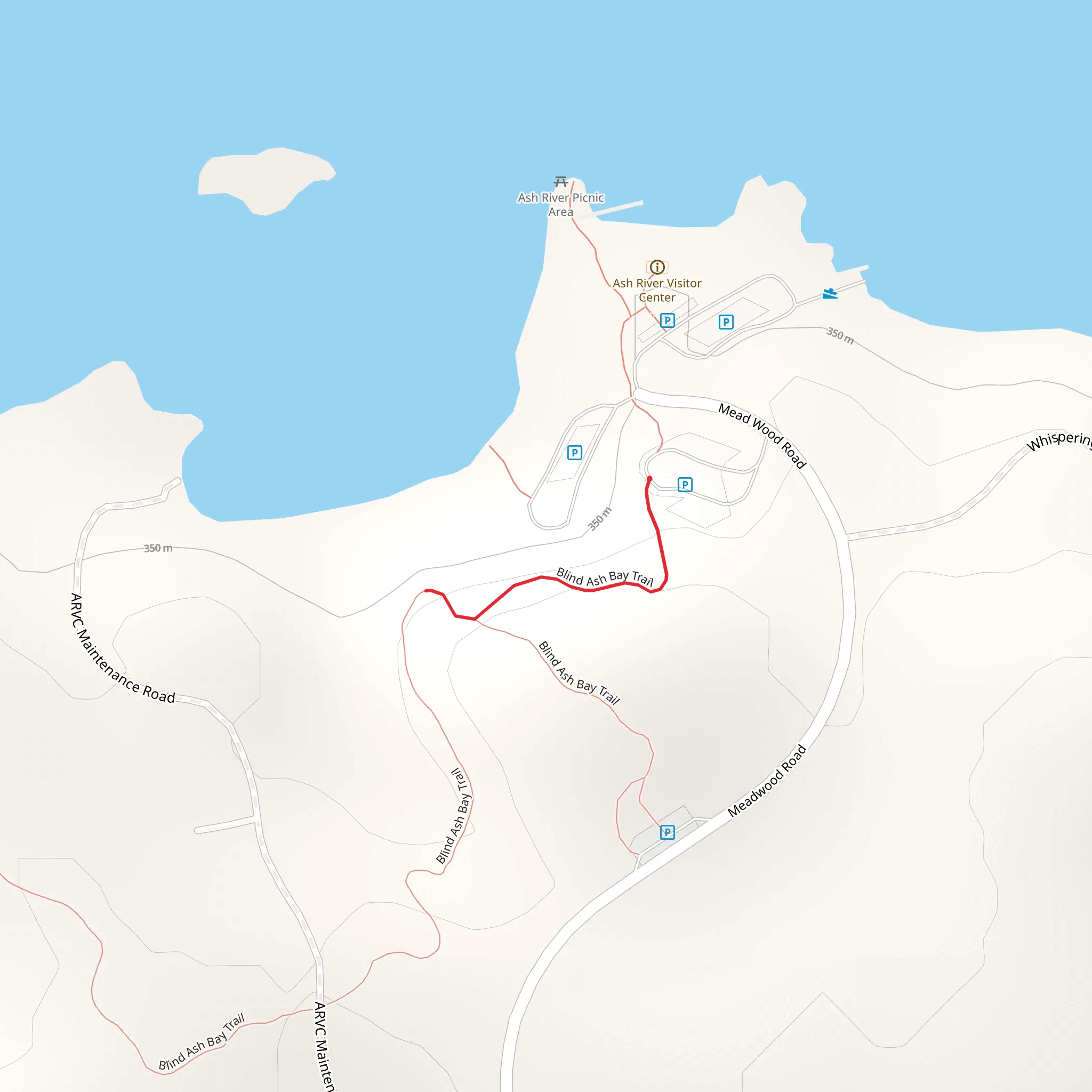 Mead Wood Road mobile static map