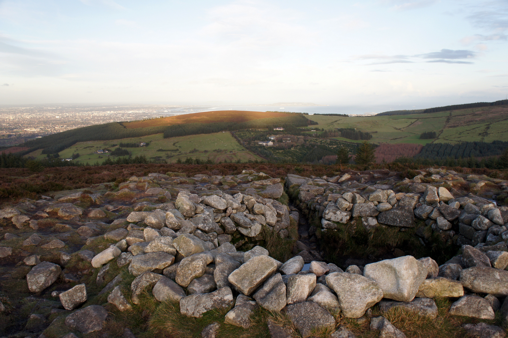 An image depicting the trail Cruagh to Tibradden and its surrounding area.