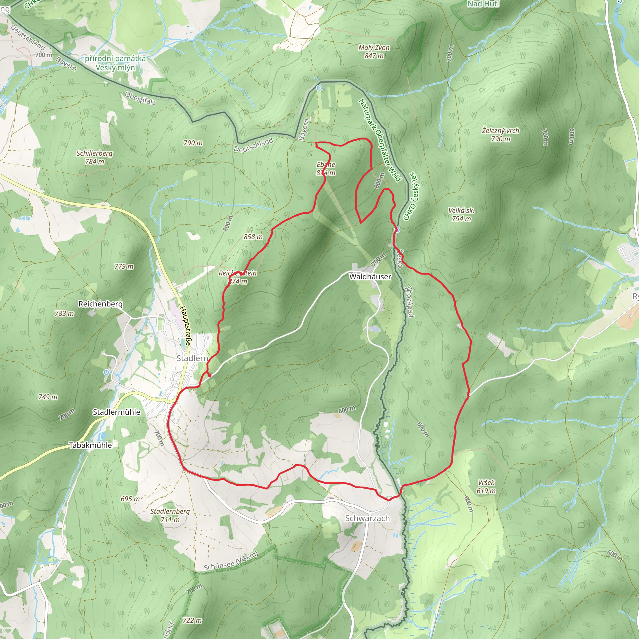 Ebene via Bayern-Boehmen Runde 1 mobile static map