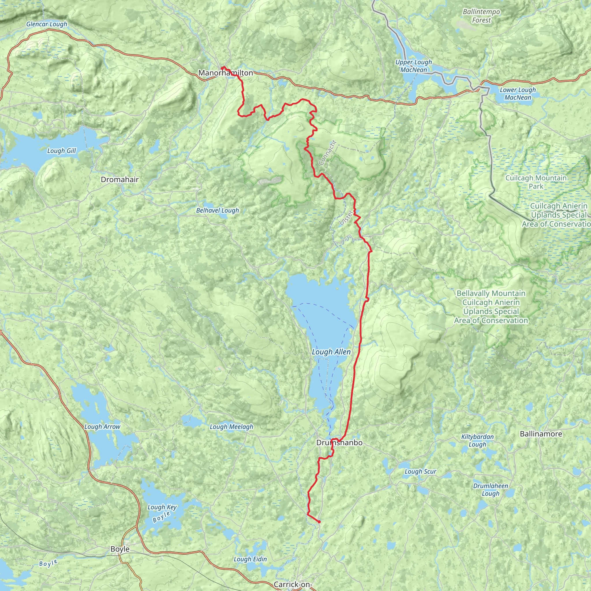 Leitrim Way mobile static map