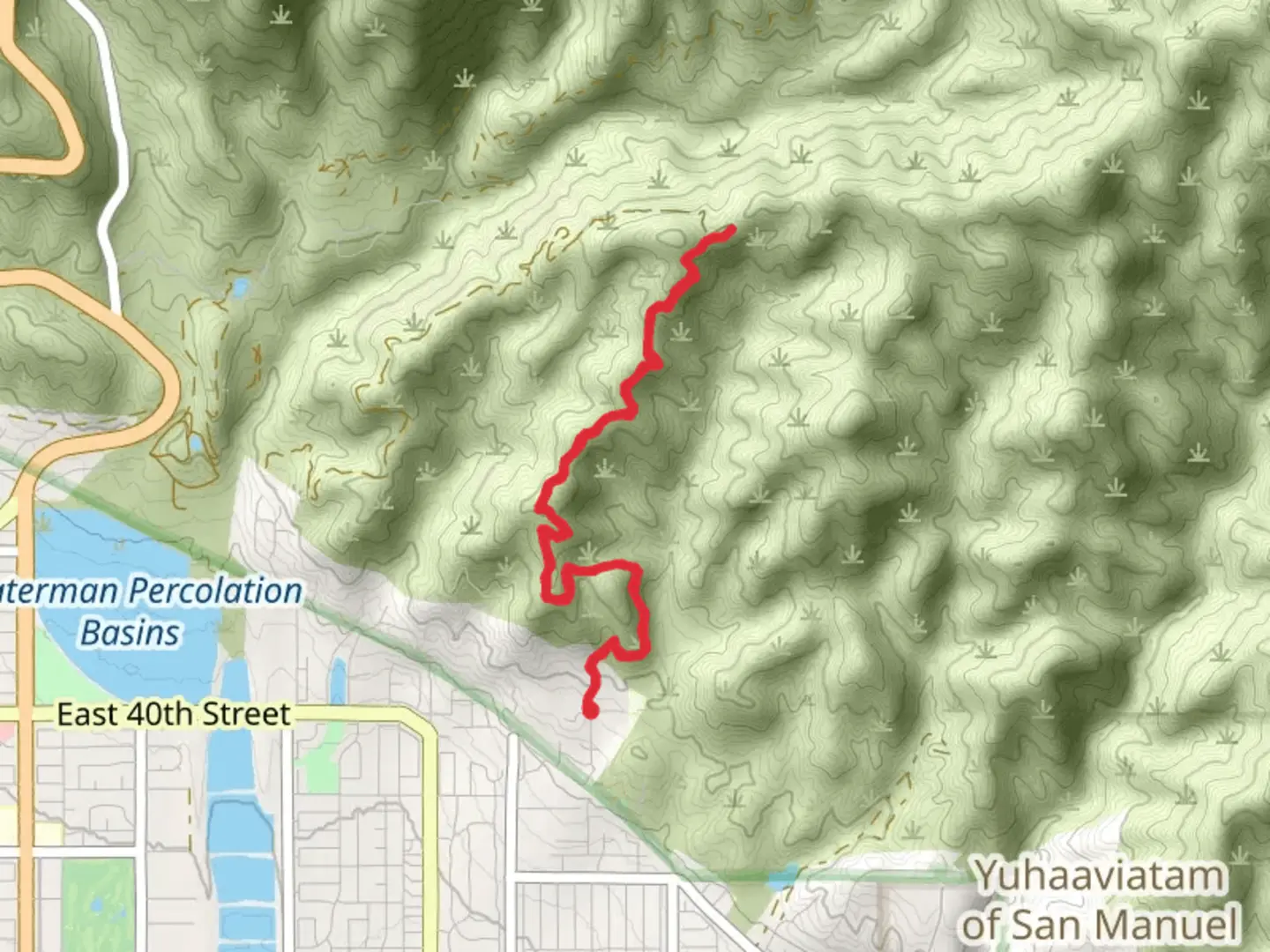 An image depicting the trail Daley Canyon Road and its surrounding area.