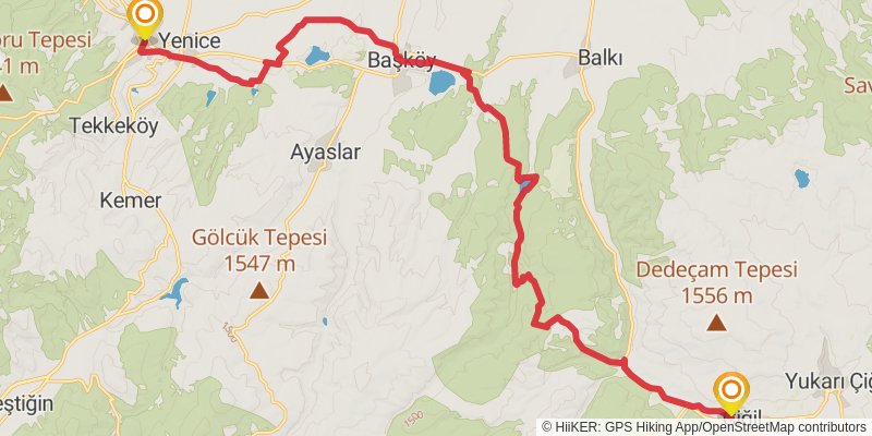 Sufi Trail stage 35 Map
