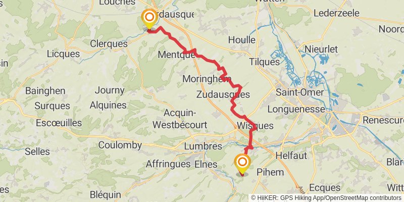 Via Francigena - France stage 5 Map