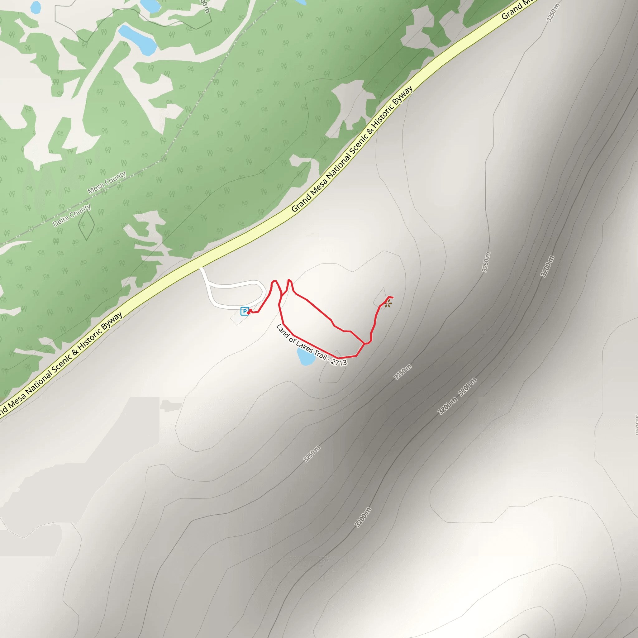 Land of Lakes Loop Trail mobile static map