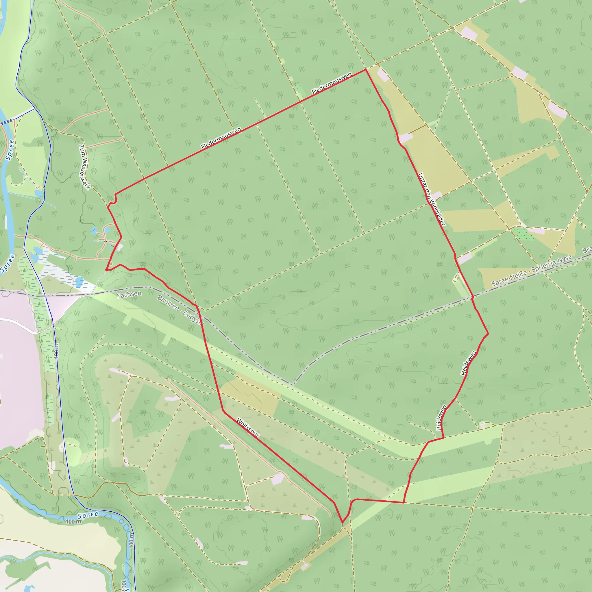 Slamener Rundwanderweg and Energie-Erlebnis mobile static map