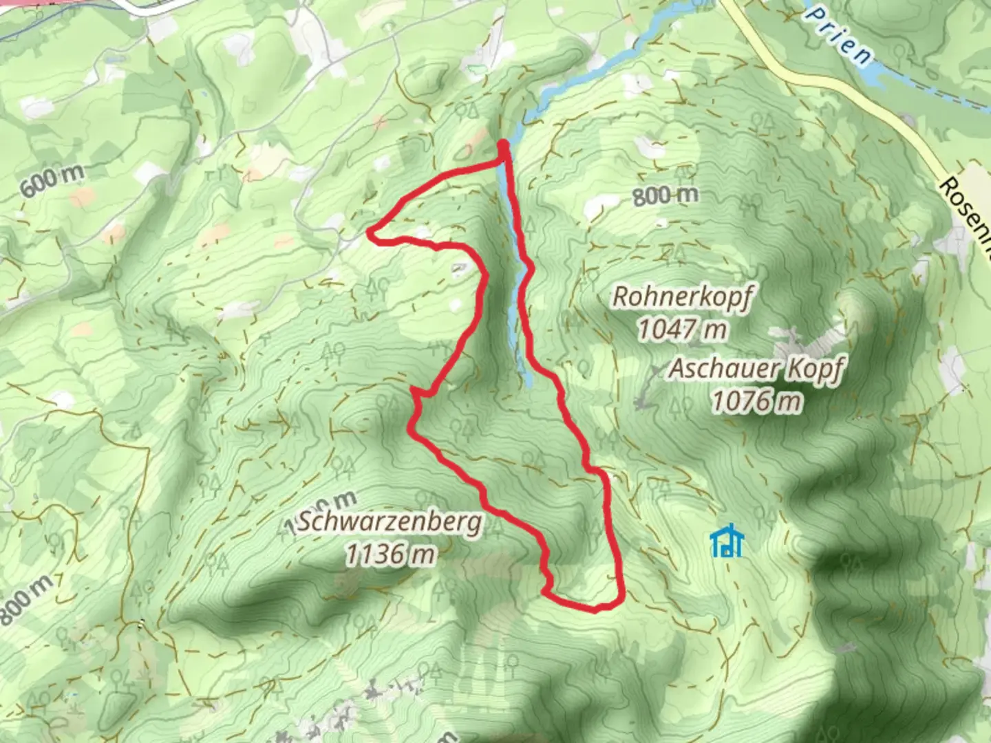 An image depicting the trail Winterstuben Runde and its surrounding area.